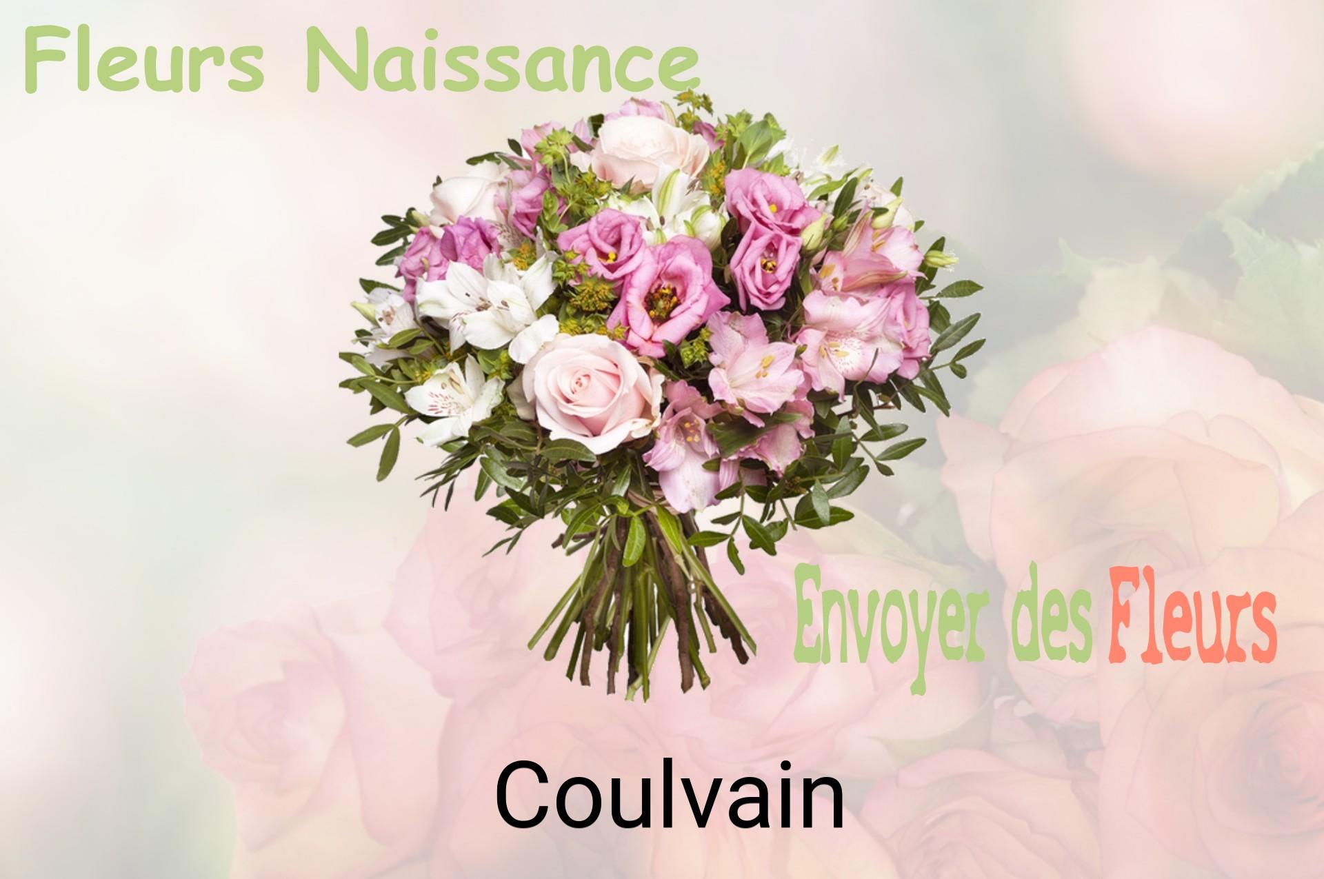 Bouquet de fleurs de naissance livré à Coulvain